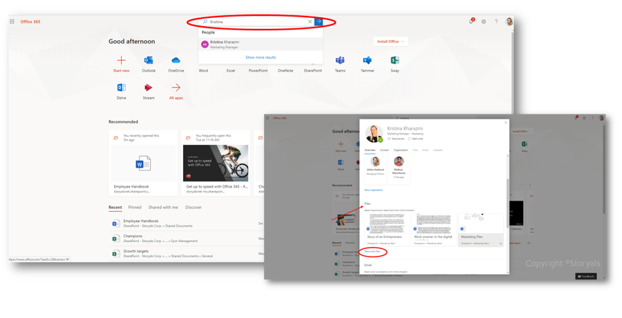 Finding files in Office 365| © Storyals