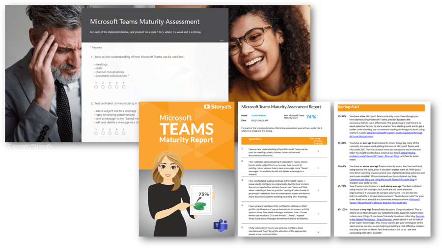 Teams maturity assessment form and report | © Storyals
