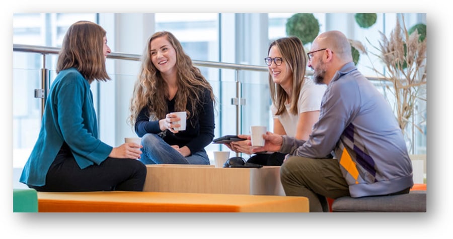 Lidingo - group of people talking with shadow
