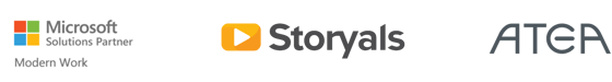 Microsoft Storyals Atea joint logos
