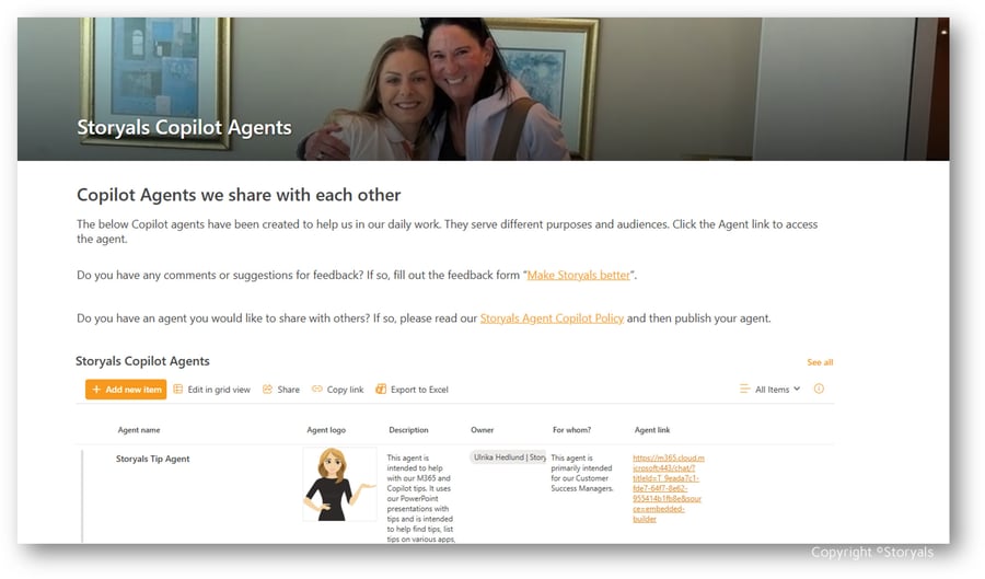 Storyals Copilot Agents shadow copyright