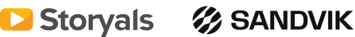 Storyals and Sandvik joint logo