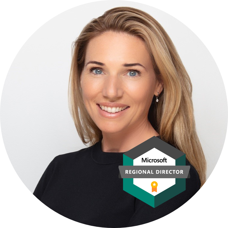Ulrika Hedlund circle Microsoft Regional Director badge-1