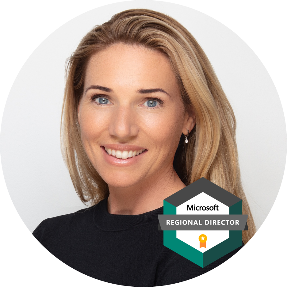Ulrika Hedlund circle Microsoft Regional Director badge